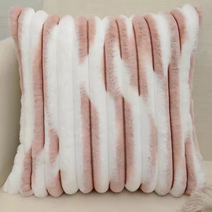 1 ud./2 unidades Funda de cojín degradado de felpa de alta calidad con decoración del hogar cálida y personalizada, funda de almohada versátil de 45x45 cm para sofá de sala de estar - 1