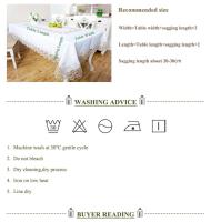 Caminos de mesa de comedor circulares cuadrados, diseño de mantel bordado ENCE, blanco beige, utilizado para restaurantes, bodas y fiestas - details 12