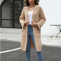 Chaqueta elegante para mujer con cuello en V, prendas de vestir exteriores sueltas e informales - details 13
