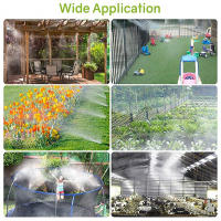 Kit de sistema de enfriamiento por nebulización para exteriores, sistema de riego por anillo de agua para invernadero, jardín, Patio, línea Mister, aspersores de jardín, 6M - details 6