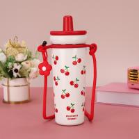 Taza térmica de paja de acero inoxidable, botella de agua aislada portátil a prueba de fugas, taza de café de gran capacidad para estudiantes - details 1