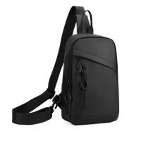 Bolso informal con tirantes laterales para hombre, bolso de pecho de Color sólido, bolso de hombro masculino, bolso deportivo, bolso cruzado para teléfono Oxford, deporte - details 7