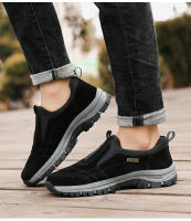 Zapatos de senderismo de marca para hombre, zapatos de Trekking al aire libre de cuero de ante, zapatillas de entrenamiento ligeras antideslizantes, zapatos de escalada para caminar - details 10