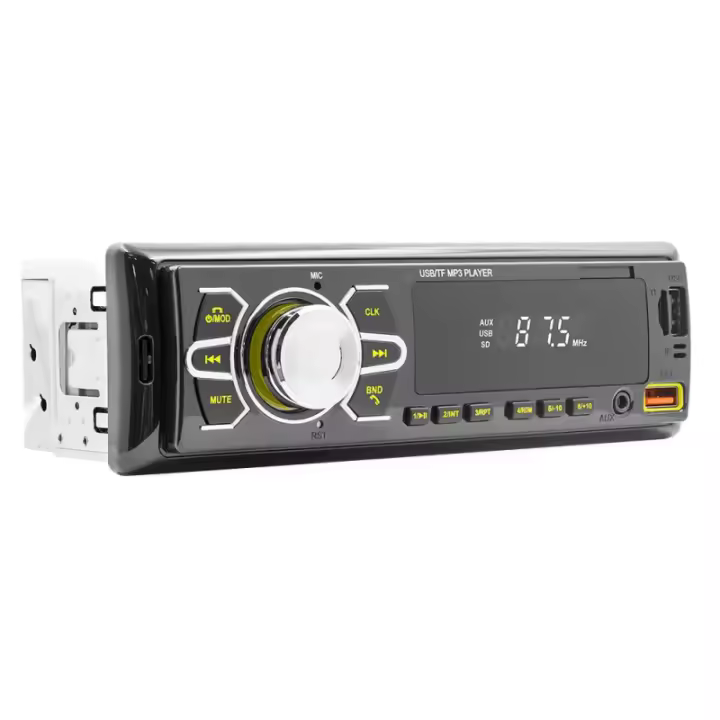 Radio de Coche Bluetooth 5.0 Rápido Carga 3A Pantalla HD y Control Remoto Instalación Universal - 1