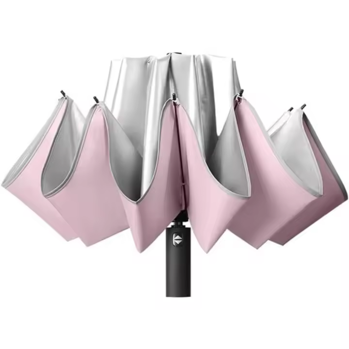 Paraguas invertido resistente al viento, protección UV 99%, compacto, invertido, plegable, automático - 1