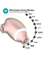 Consolador de pene potente vibrador de clítoris vaginal chupando y lamiendo estimulación dual masajeador femenino juguete sexual para adultos - details 13