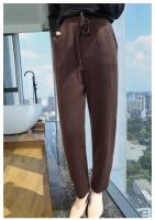 Pantalones de Cachemira para Mujer Otoño-Invierno Cintura Alta, Color Sólido, Estilo Casual, Ajuste Suelto, Pantalones de Punto para Exteriores - details 18