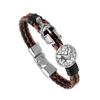 Nuevo cuero vintage lujoso hecho a mano de Guerrero Sparta, pulseras de mujer, joyas, regalos exquisitos, pulseras de hombre - details 19