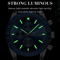 Reloj de Pulsera de Acero Inoxidable POEDAGAR Cronómetro de Lujo para Hombres Resistente al Agua - details 2