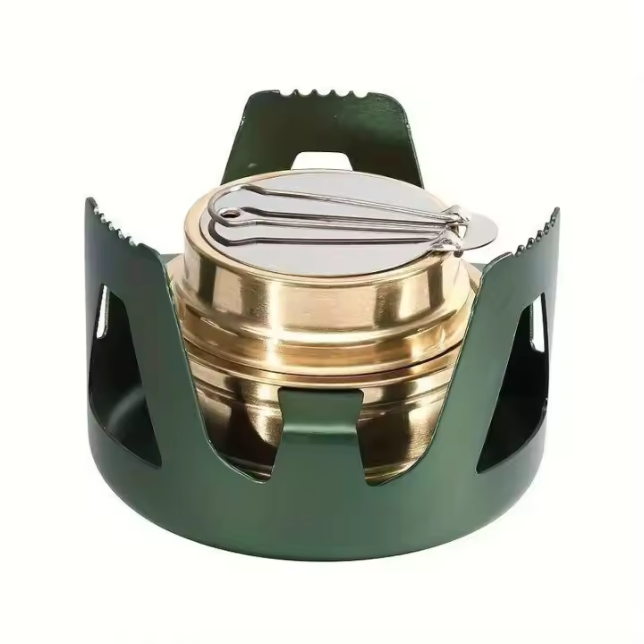 Estufa de Alcohol Portátil para Exteriores Ajustable para Acampar, Picnic, Barbacoa y Pesca - 1