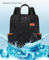 Mochila De trabajo simple para mujer, bolso de mano para ordenador portátil, mochila de hombro ligera informal, mochila de viaje de gran capacidad con cinturón de equipaje - details 16