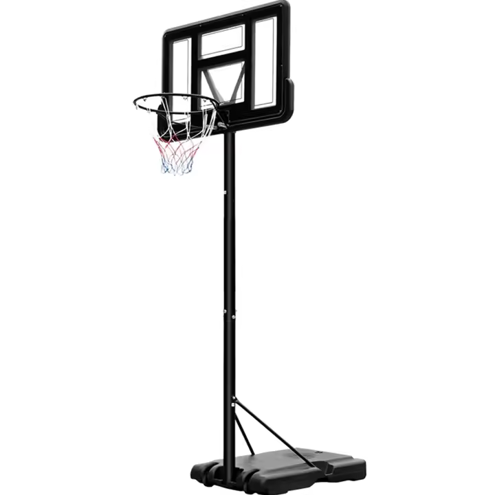 Aro de baloncesto portátil para exteriores, portería de baloncesto ajustable en altura de 230 a 304 cm, tablero trasero e ruedas inastillables de 110x75cm - 1