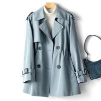 Chaqueta cortavientos con cuello vuelto para mujer, abrigos de moda de otoño - details 5