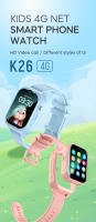 2025 Nuevo VK26 4G Reloj inteligente para niños WIFI Cámara de 0,3 Mpix Tarjeta SIM Posicionamiento GPS Llamada de emergencia SOS Chat de video HD Detección de frecuencia cardíaca Compatible con Android IOS Smartwatch - details 0