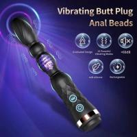 Embalaje privado SEXY Pareja Anal Bead Vibrador Para Vagina Estimulador De Clítoris Vibrador Butt Plugs Masculino Próstata Ano Masajeador Juguetes Sexuales Para Adultos - details 8
