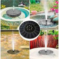 Fuente de 2,5 W, baño para pájaros con bomba con 6 boquillas, fuente de agua con energía solar para Garde - details 3