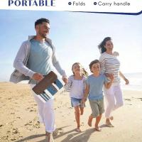 Manta de Picnic portátil impermeable de 60/80 pulgadas para exteriores, tienda de campaña de playa ancha de doble capa, antihumedad - details 6