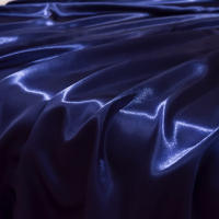 Conjunto de sábanas ajustadas lisas con satén de imitación, ropa de cama cómoda y sedoso para dormitorio, 4 unidades - details 11