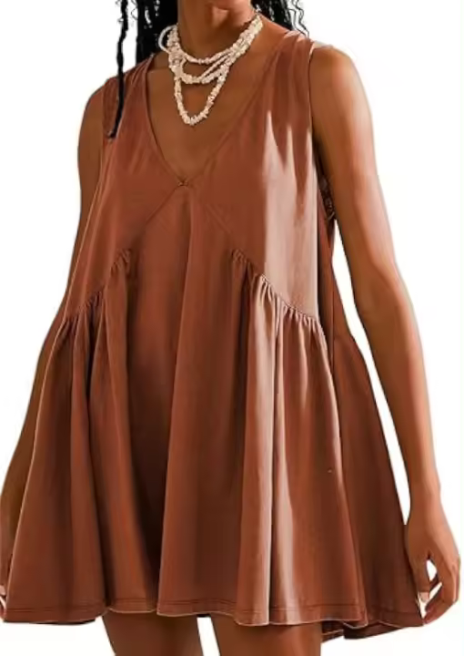 Ds casual de verano para mujer, chaleco plegable con bolsillos, cuello en V, sin mangas - 1