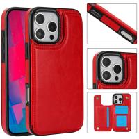 Para iPhone 16 15 14 Plus 13 12 Mini 11 Pro Max Funda de cuero PU Soporte para tarjetas, doble cierre magnético y Shockpro duradero - details 8