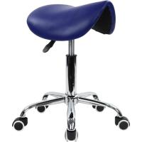 Taburete con Ruedas Silla Trabajo Altura Ajustable Giratorio Taburete de Oficina con Asiento de Silla de Montar Negro - details 29