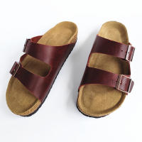 Zapatillas de cuero de vacuno, zapatillas frescas, zapatos de playa de verano, suela antideslizante suave, zapatos de pareja para hombres y mujeres - details 6