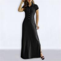 Vestido Largo Elegante Y Elegante Para Mujer Verano 2024 Con Cuello En V Abierta Mediana Talla Vestido De Fiesta Slim Fit - details 6