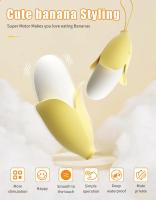 Vibrador de Dildo de Mini Banana para Mujeres Estimulador de Clítoris Vagina y Anal Juguetes Sexuales para Adultos Marca Kaelynn - details 0