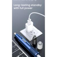 Cortadora de pelo eléctrica para nariz, afeitado multicinético recargable, dos en uno, Unisex, totalmente automática, lavable - details 12