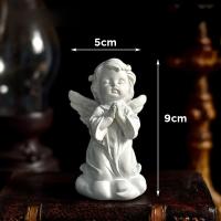 Adorables Figuras de Hada de Flor Retro Europea Escultura de Corazón de Niña en Resina - details 10