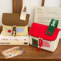 Bolsa de maquillaje de mano impermeable, bolsa de cosméticos con forma de casa de dibujos animados de nailon, bolsa de almacenamiento multifuncional para el cuidado de la piel de gran capacidad, viaje - details 10