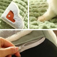 Cama para perros de tamaño mediano, lavable, impermeable, cálida, para gatos de interior, cama tipo percha, liquidación, bonito sofá para gatitos, cojín rectangular económico, cama para perros pequeños, alfombra mullida divertida para mascotas PBD008-50gr - details 1