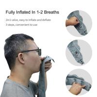 Almohada de viaje inflable en forma de U, almohadilla suave plegable para reposacabezas, ahorra espacio, cómoda almohada para dormir, vértebra Cervical, coche - details 6