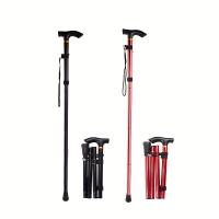 Bastón de Trekking ligero y ajustable para hombre y mujer, bastón plegable con mango de goma - details 3