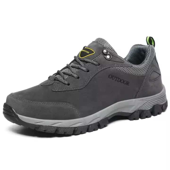 Zapatos de Senderismo de Cuero de Gamuza para Hombres Calzado de Exteriores Original - 1