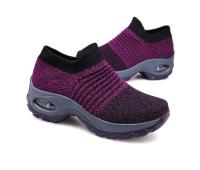 Zapatillas Deportivas para Mujer Zapatos Informales de Malla con Forma Redonda, Cojín de Aire, Color a Juego, Transpirables, Antideslizantes, Planos, Talla Grande 44 - details 25