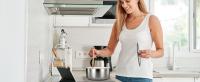 RIOVARM Acero inoxidable Juego de ollas y sartenes Inducción con asas Desmontables, Cerámica Antiadherente Apilable Sartenes y ollas con Tapas, Apto para hornos, Apto para lavavajillas, Sin PFOA - details 5