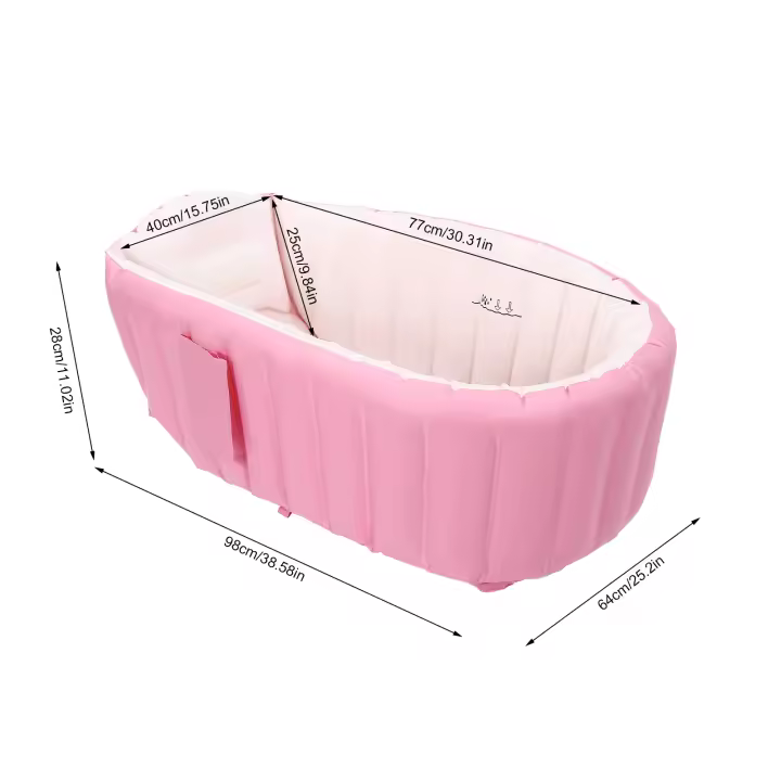 Bañera inflable de interior para niños, lavabo de baño para el hogar, bañera inflable para bebés, piscina para niños - 1