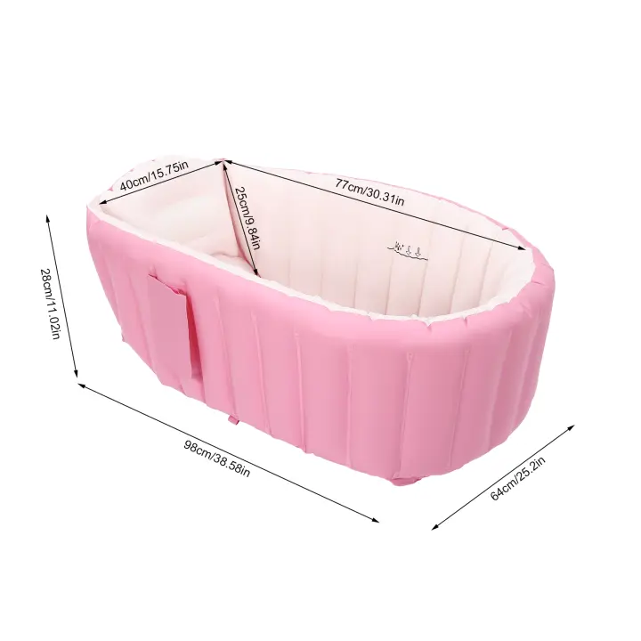 Bañera inflable de interior para niños, lavabo de baño para el hogar, bañera inflable para bebés, piscina para niños - 1
