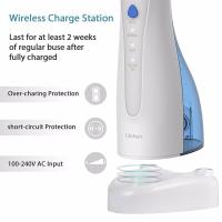 Irrigador bucal portátil inalámbrico L ä chen 3 modos, estación de carga inalámbrica USB, hilo dental impermeable IPX7, equipado con 5 - details 12