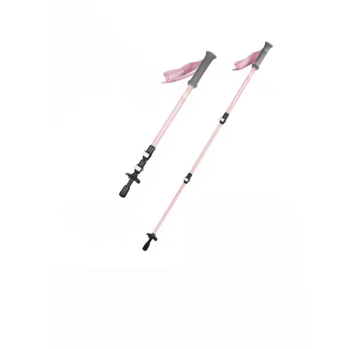 Bastones senderismo niños bastones trekking exterior aleación aluminio ultraligero telescópico escalada senderismo bastón - 1