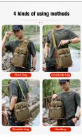 Bolsa táctica de Camping para hombre, bolso de hombro, láser Molle, para caza y senderismo - details 11