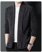 Cárdigans, suéteres, ropa de calle, chaquetas de punto de moda, tops casuales de manga larga de punto jacquard para hombre para primavera, otoño e invierno - details 4