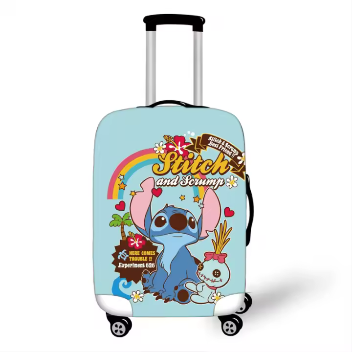 Funda elástica antipolvo para maleta de viaje, cubierta protectora con dibujos animados - 1