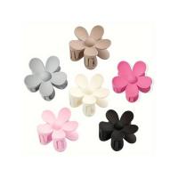 6 piezas de pinzas de garra en forma de flor, pinzas de pelo de flor para mujeres con cabello grueso, pinzas mate de garra de pelo grande (multicolor A) - details 3