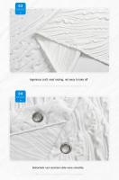 Cortina de Ducha Impermeable de Poliéster Sólido Accesorios de Baño Cortina de Ducha para Hogar sin Perforaciones - details 10