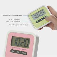 Iman Temporizador de Cocina Temporizador digital de 100 minutos Temporizadores de Cuenta regresiva y Cuenta regsiva with clip de soporte remote Alarma Fuerte Pantalla LCD Grande Temporizador de Cocina Reloj para hombre de Tiempo - details 1