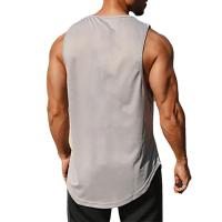 Muscleguys-Camiseta sin mangas de malla para hombre, Camiseta holgada transpirable para entrenamiento de trotar, Verano - details 7