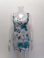 Vestido Mini de Impresión para Mujer Primavera-Verano Sin Mangas, Adelgazado en Caderas, Vestido Corto de Moda para Club Nocturno - details 12
