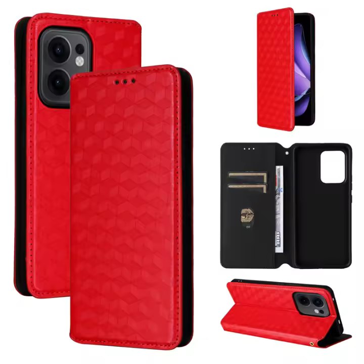 PU Flip para Oppo Reno13 F Reno 13 5G, funda para teléfono con hebilla magnética, funda de cuero impresa en 3D - 1